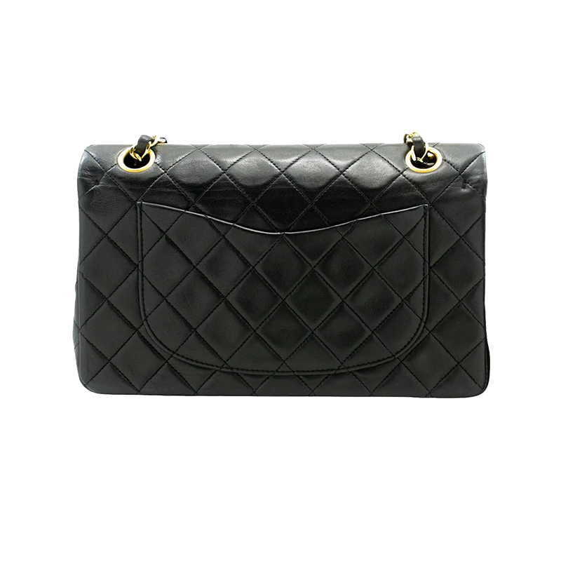 Chanel Classic Double Flap avec chaîne couleur noire